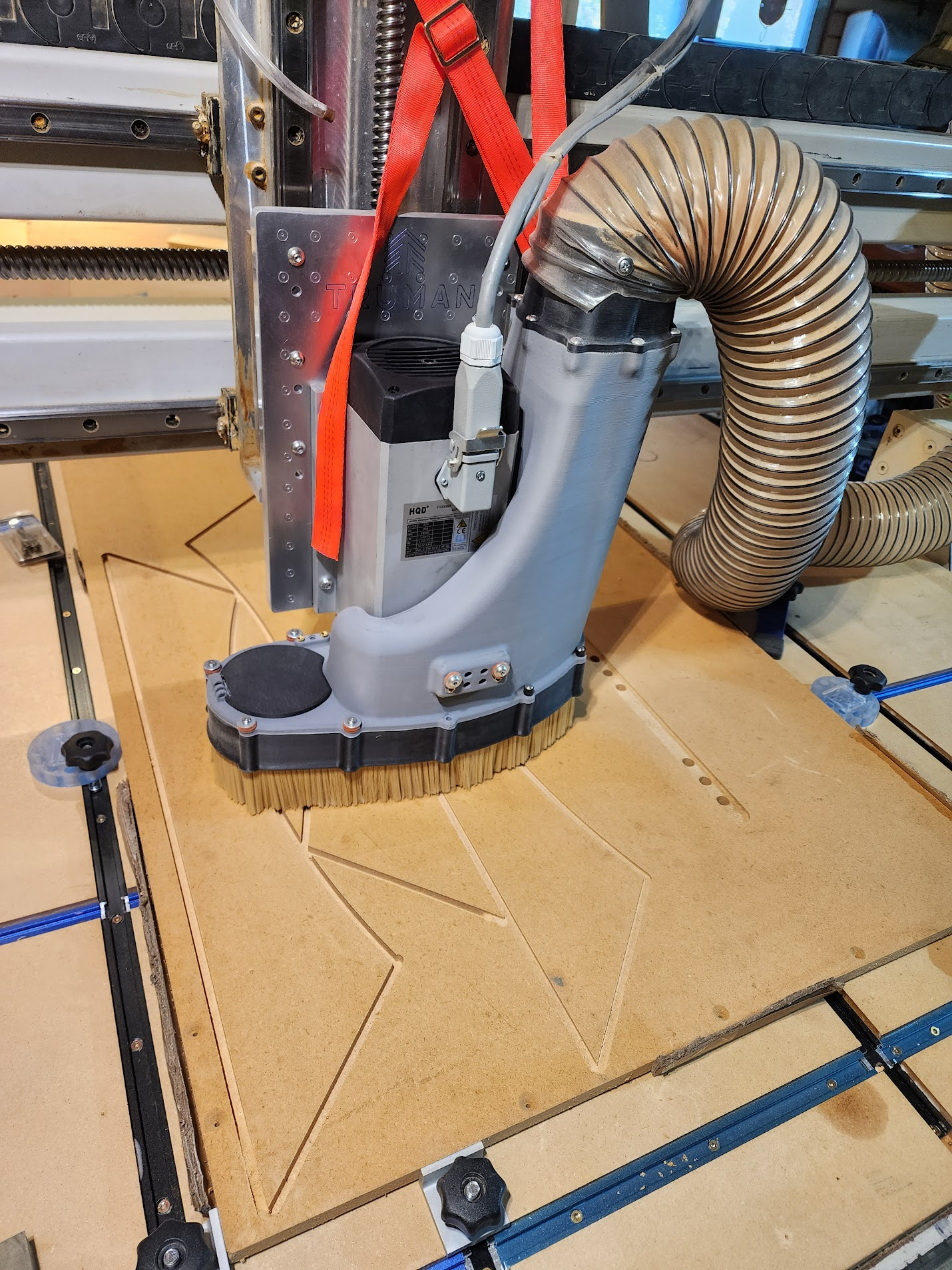 Cutting the booth components on Treble20’s CNC router