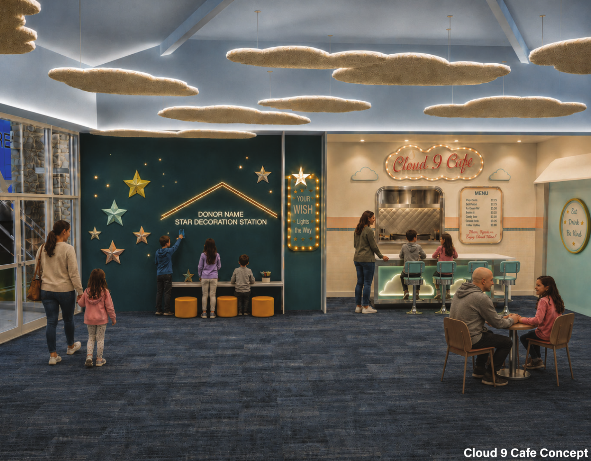Cloud 9 Café and the Star Decoration Station — “Your wish lights the way”
